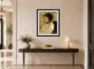 Edgar Degas Print, Portrait of a Young Woman (ca displayed above a console table