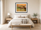 Edgar Degas Print, Race Horses (ca displayed above a bed