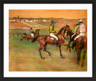 Edgar Degas Print, Race Horses (ca in a black frame
