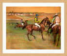 Edgar Degas Print, Race Horses (ca in a light oak frame