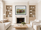Edgar Degas Print, Races (circa 1885) displayed in a Scandinavian living room