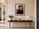 Edgar Degas Print, Stefanina Primicile Carafa, Marchioness of Cicerale and Duchess of Montejasi (c displayed above a console table