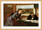 Edgar Degas Print, Sulking (ca in a light oak frame