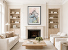 Edgar Degas Print, The Bath (1892–1895) displayed in a Scandinavian living room