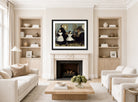 Edgar Degas Print, The Bellelli Family (1858 - 1869) displayed in a Scandinavian living room