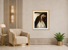 Edgar Degas Print, The Convalescent displayed in an Art Deco interior