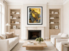 Edgar Degas Print, The Cup of Hot Chocolate (1900-1905) displayed in a Scandinavian living room