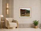 Edgar Degas Print, The False Start (ca displayed in an Art Deco interior
