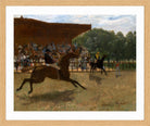 Edgar Degas Print, The False Start (ca in a light oak frame