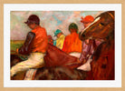 Edgar Degas Print, The Jockeys (ca in a light oak frame