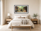Edgar Degas Print, The Loge (c displayed above a bed