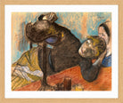 Edgar Degas Print, The Milliner (ca in a light oak frame