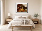 Edgar Degas Print, The Milliners (1882–before 1905) displayed above a bed