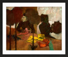 Edgar Degas Print, The Milliners (1882–before 1905) in a black frame
