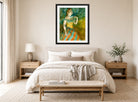 Edgar Degas Print, The Singer in Green (ca displayed above a bed