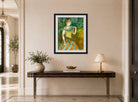 Edgar Degas Print, The Singer in Green (ca displayed above a console table