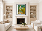 Edgar Degas Print, The Singer in Green (ca displayed in a Scandinavian living room