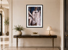Edgar Degas Print, Toilette after the Bath (1888 - 1889) displayed above a console table
