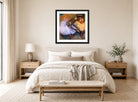 Edgar Degas Print, Two Dancers (c displayed above a bed