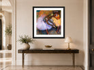 Edgar Degas Print, Two Dancers (c displayed above a console table