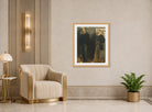 Edgar Degas Print, Two Men (ca displayed in an Art Deco interior