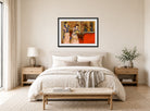 Edgar Degas Print, Two Women (c displayed above a bed
