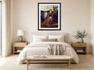 Edgar Degas Print, Victoria Dubourg displayed above a bed