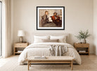 Edgar Degas Print, Violinist and Young Woman (ca displayed above a bed