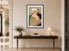 Edgar Degas Print, Woman with a Bandage (between 1872 and 1873) displayed above a console table
