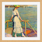 Edward Cucuel Print, Abend am See (1920) in an oak frame