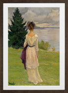 Edward Cucuel Print, After the rain, early (1910) in a brown frame