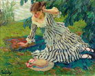 Edward Cucuel Print, After the siesta (1910) as an unframed print