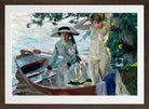 Edward Cucuel Print, Après le bain (1911-12) in a brown frame