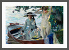 Edward Cucuel Print, Après le bain (1911-12) in a dark grey frame