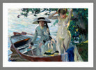 Edward Cucuel Print, Après le bain (1911-12) in a light grey frame