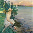 Edward Cucuel Print, Auf der Seemauer (1920) as an unframed print
