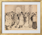 Edward Cucuel Print, Dresdener Kunstausstellung (1901) in a gold frame