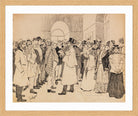 Edward Cucuel Print, Dresdener Kunstausstellung (1901) in an oak frame