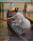 Edward Cucuel Print, Evening trip (1920) as an unframed print