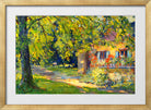 Edward Cucuel Print, Frühlingsgarten in Starnberg (1920) in a gold frame