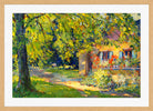 Edward Cucuel Print, Frühlingsgarten in Starnberg (1920) in an oak frame