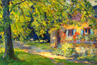 Edward Cucuel Print, Frühlingsgarten in Starnberg (1920) as an unframed print