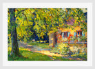 Edward Cucuel Print, Frühlingsgarten in Starnberg (1920) in a white frame