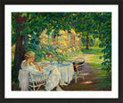 Edward Cucuel Print, In the shade (1920) in a black frame
