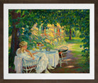 Edward Cucuel Print, In the shade (1920) in a brown frame