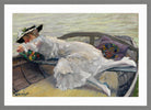 Edward Cucuel Print, Schöne Stunde (1920) in a light grey frame