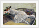 Edward Cucuel Print, Schöne Stunde (1920) in a white frame