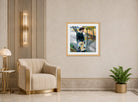 Edward Cucuel Print, Spätsommer (1911) displayed in an Art Deco interior
