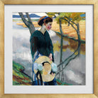 Edward Cucuel Print, Spätsommer (1911) in a gold frame