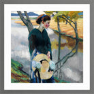 Edward Cucuel Print, Spätsommer (1911) in a light grey frame